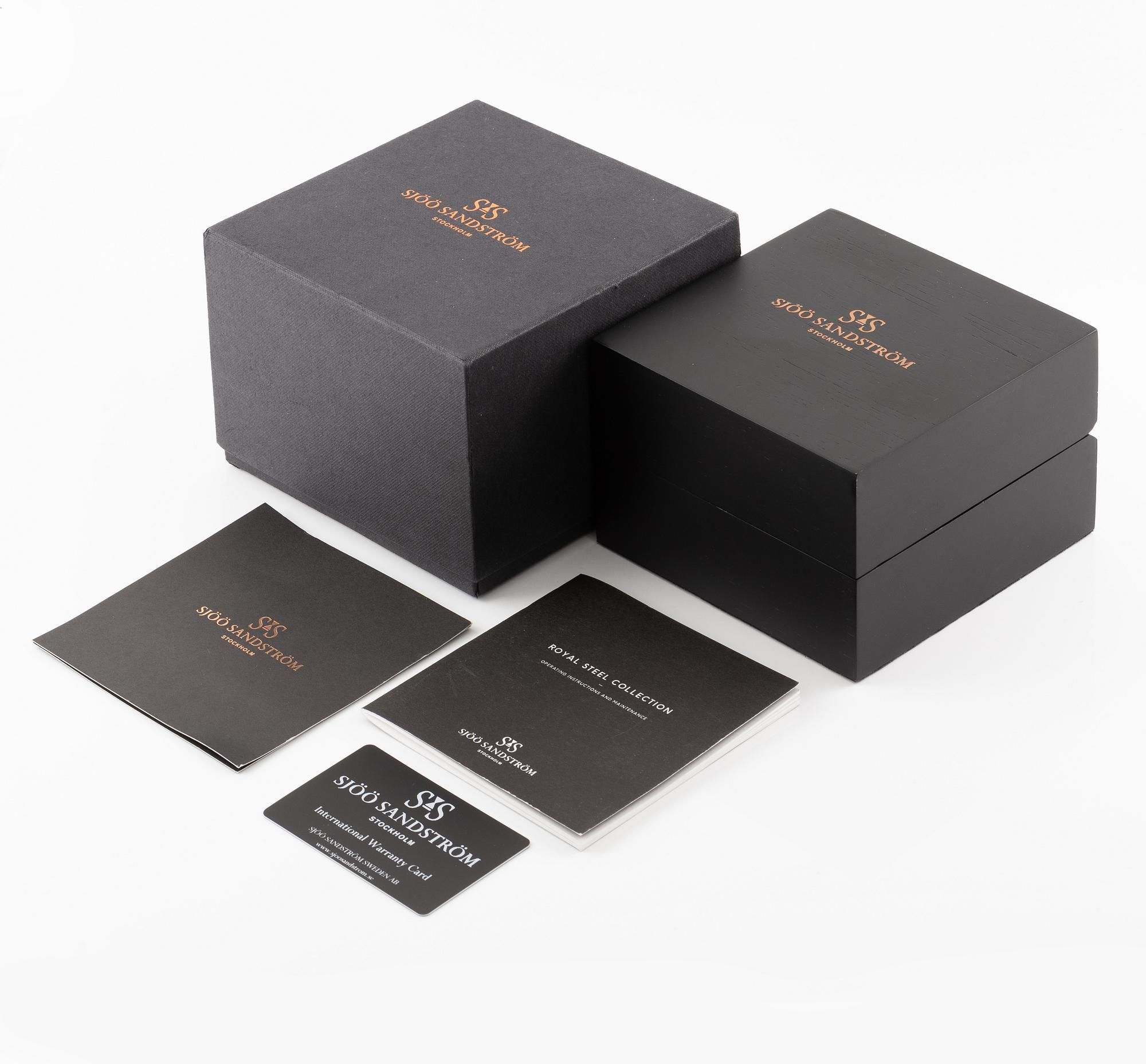 Sjöö Sandström, Royal Steel Lady Chronograph, kronograf, armbandsur, 35,5 mm.