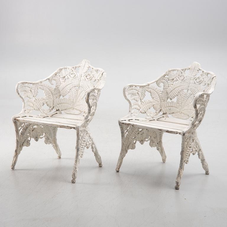 A pair of garden chairs, Riab Ruda, Sweden, second half of the 20th century.