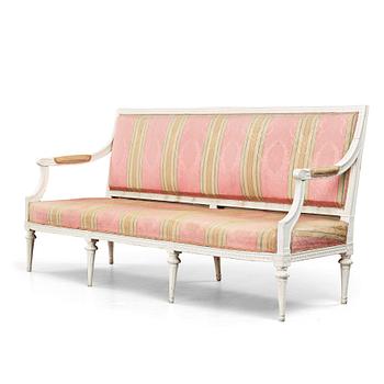 38. A Gustavian sofa by Johan Hammström (master in Stockholm 1794-1812).