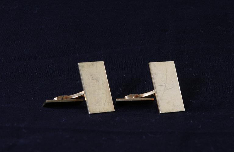 MANSCHETTKNAPPAR, 18 K, Wiwen Nilsson, 1972.
