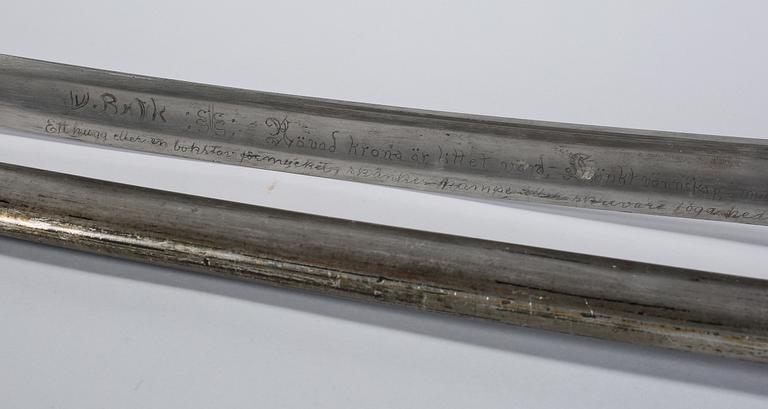 SABEL, m/1808, för artilleriregementena.