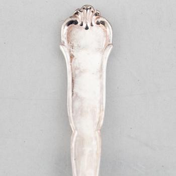 C.G.Hallberg, a 117-piece silver and sterling silver flat wear set, "Viktoria", Stockholm, Sweden, 1949-61.