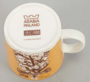 MUGG, porslin, Fazer Café Julmugg, numr. 95/400, Arabia, Finland.