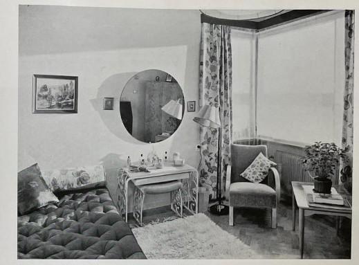 Tor Wolfenstein, sannolikt, bord, Swedish Modern, Robert Ditzinger AB, utfört av Bjerkås-Armatur, 1930-40-tal.