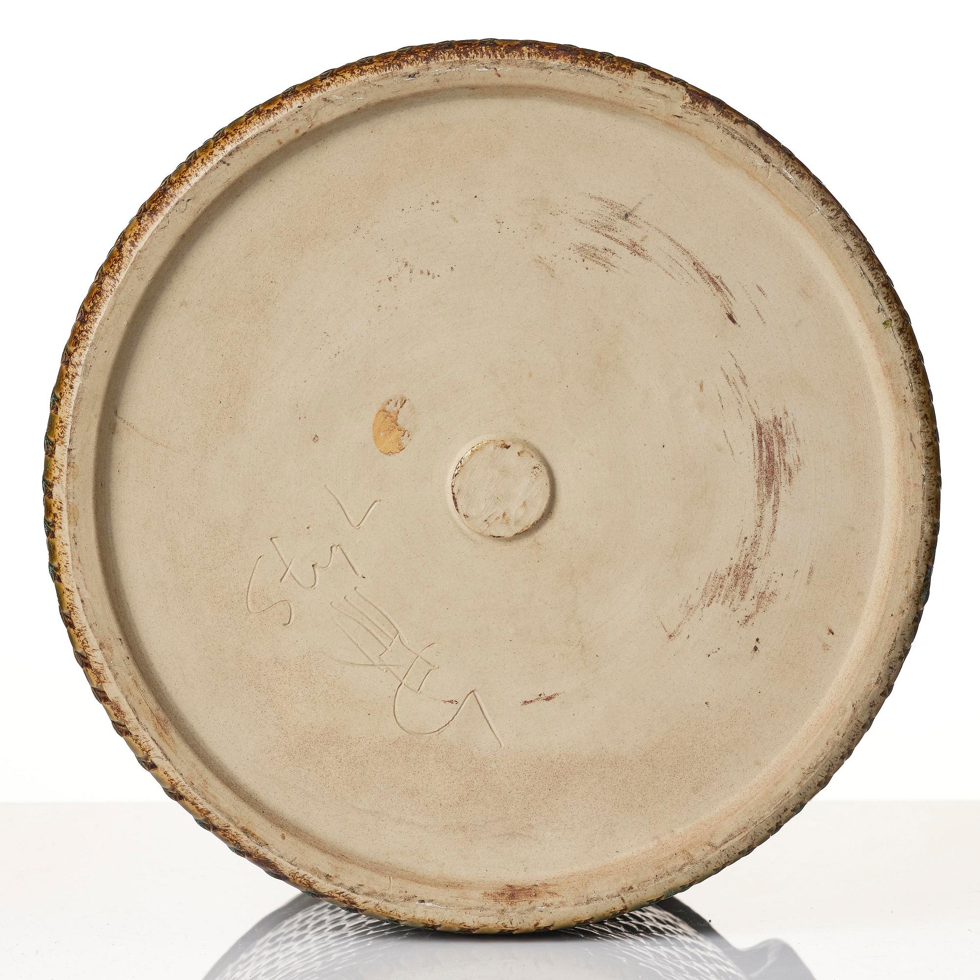 Stig Lindberg, a stoneware urn, Gustavsberg Studio 1967.