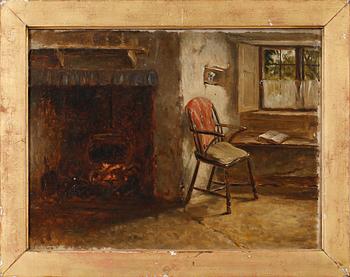GEORGE AUGUST HOLMES, olja på duk, signerad.