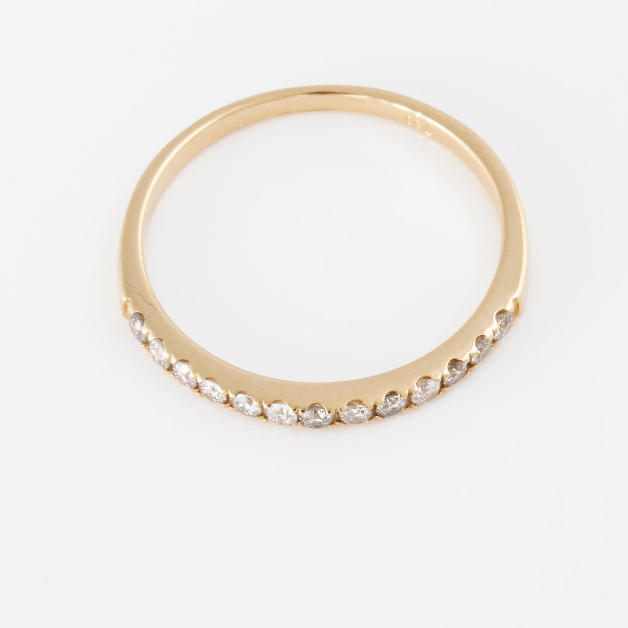 RING, med briljantslipade diamanter ca 0.20 ct.