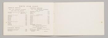A White Star Line Agent's Brochure, OLYMPIC & TITANIC.