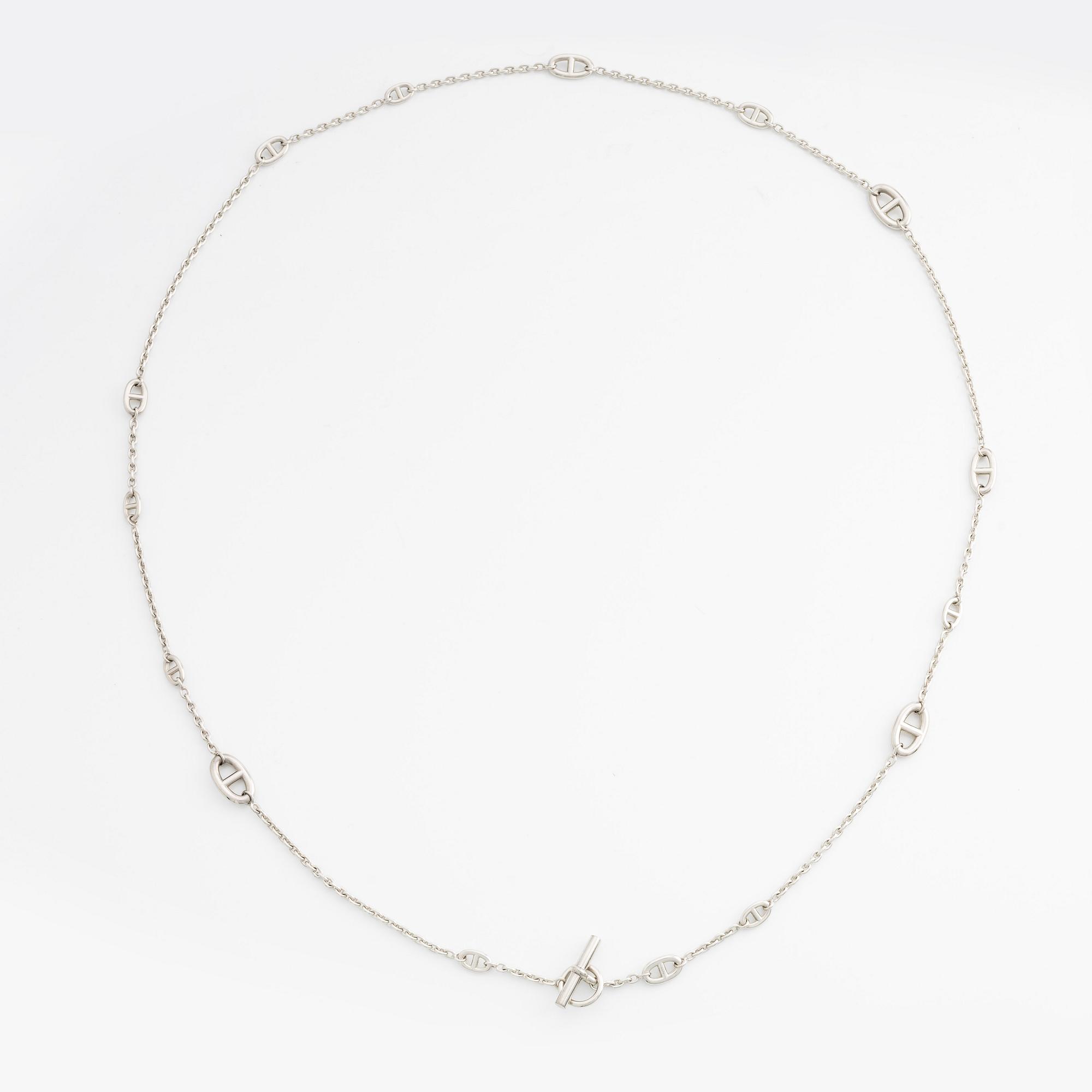 An Hermès silver necklace "Farandole".