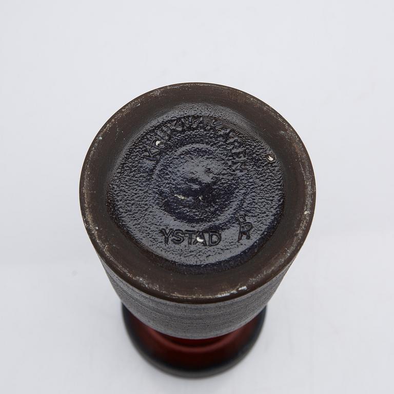 Åke Palmgren, vase, The Pottery Ystad AB, 1960s.