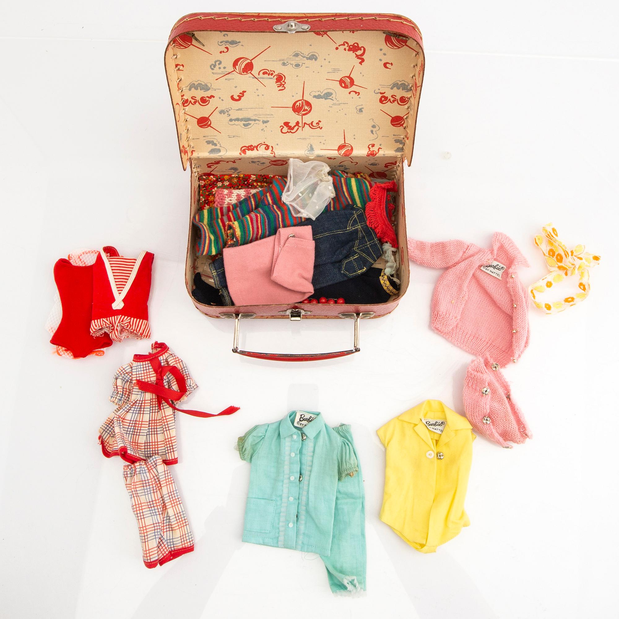 A set of Barbie dolls and accessories Matell 1960s.