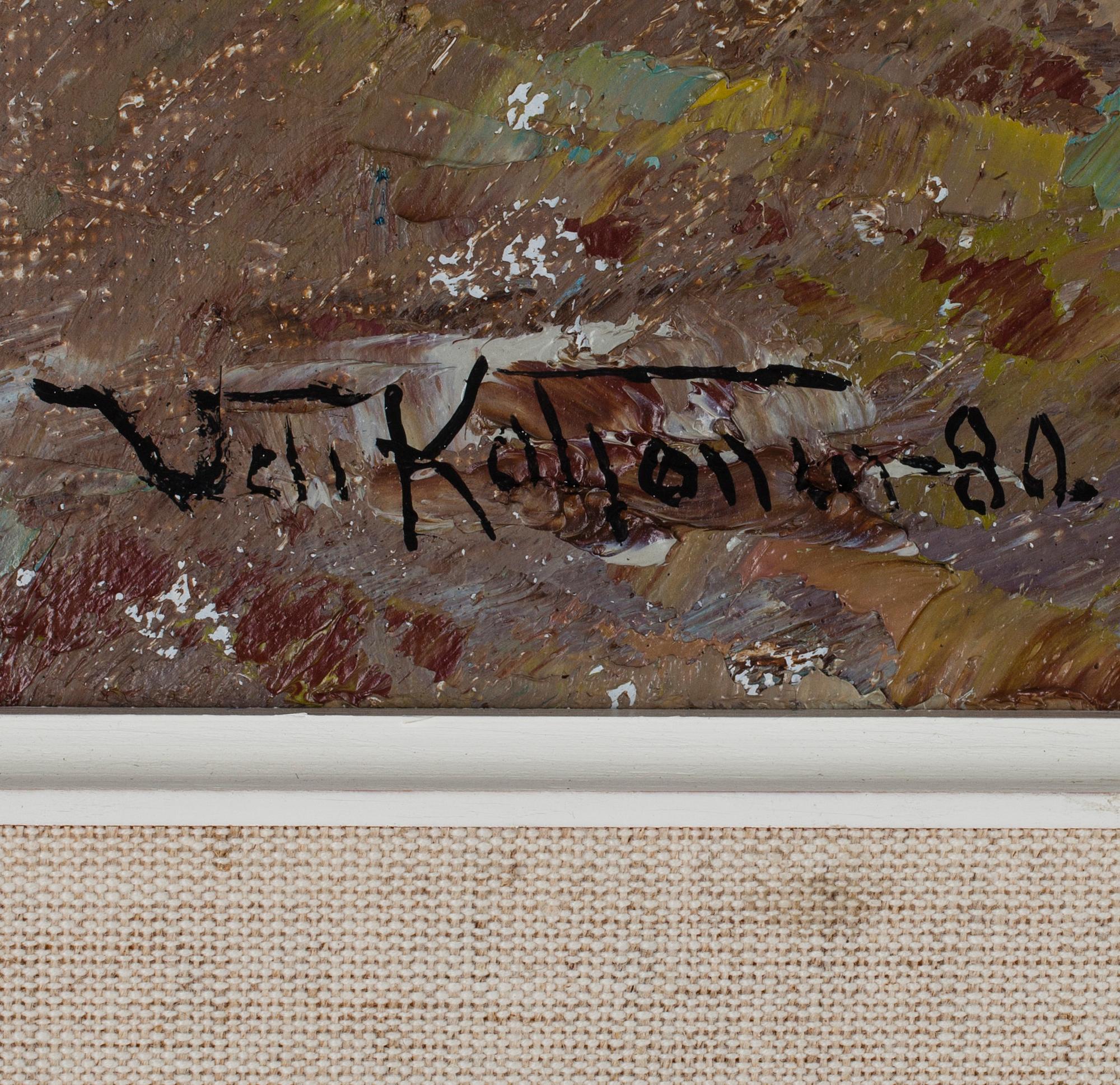 VELI KOLJONEN, olja på duk, signerad och daterad -80.