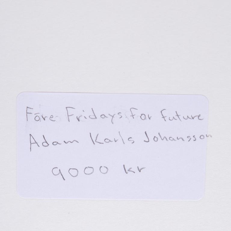 ADAM KARLS JOHANSSON, archival pigment print. Signed on label on verso.