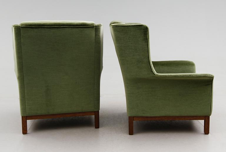 FÅTÖLJER, 1 par, Arne Norell, Norell möbler Aneby, 1900-talets andra hälft.