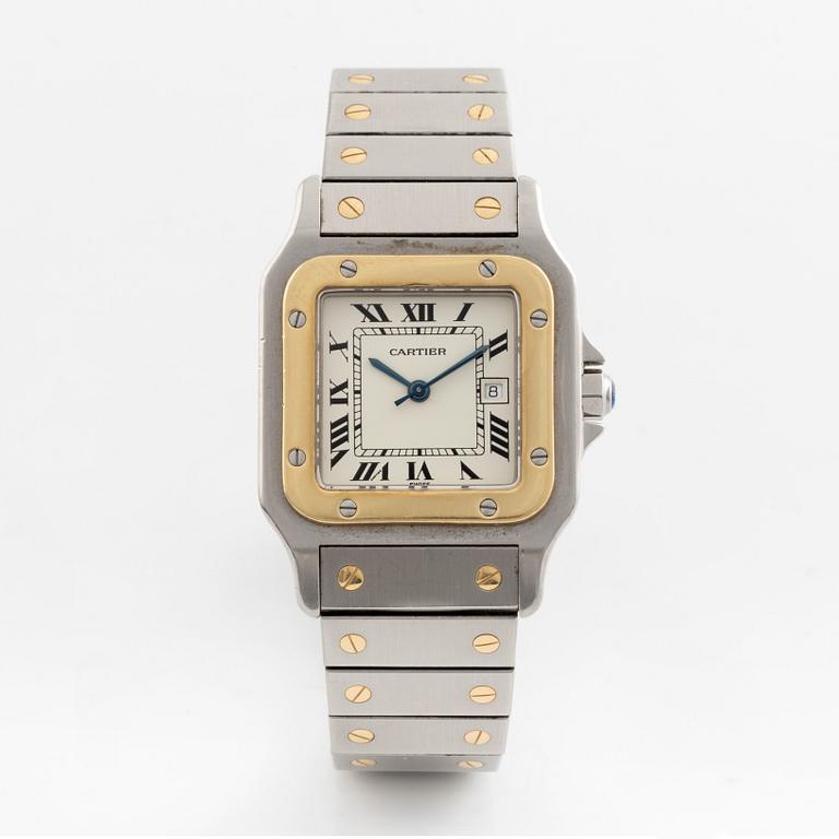 Cartier, Santos, wristwatch, 29 x 29 (41) mm.