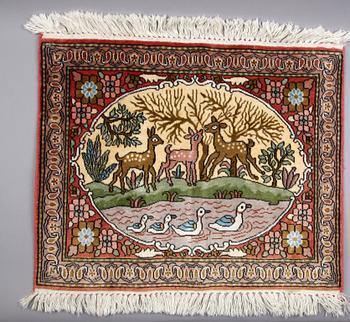 MATTA. Kashmir, silkesinslag, 75 x 60.