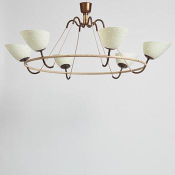 Hans Bergström, a rare chandelier, ateljé Lyktan, Åhus 1930-40s.