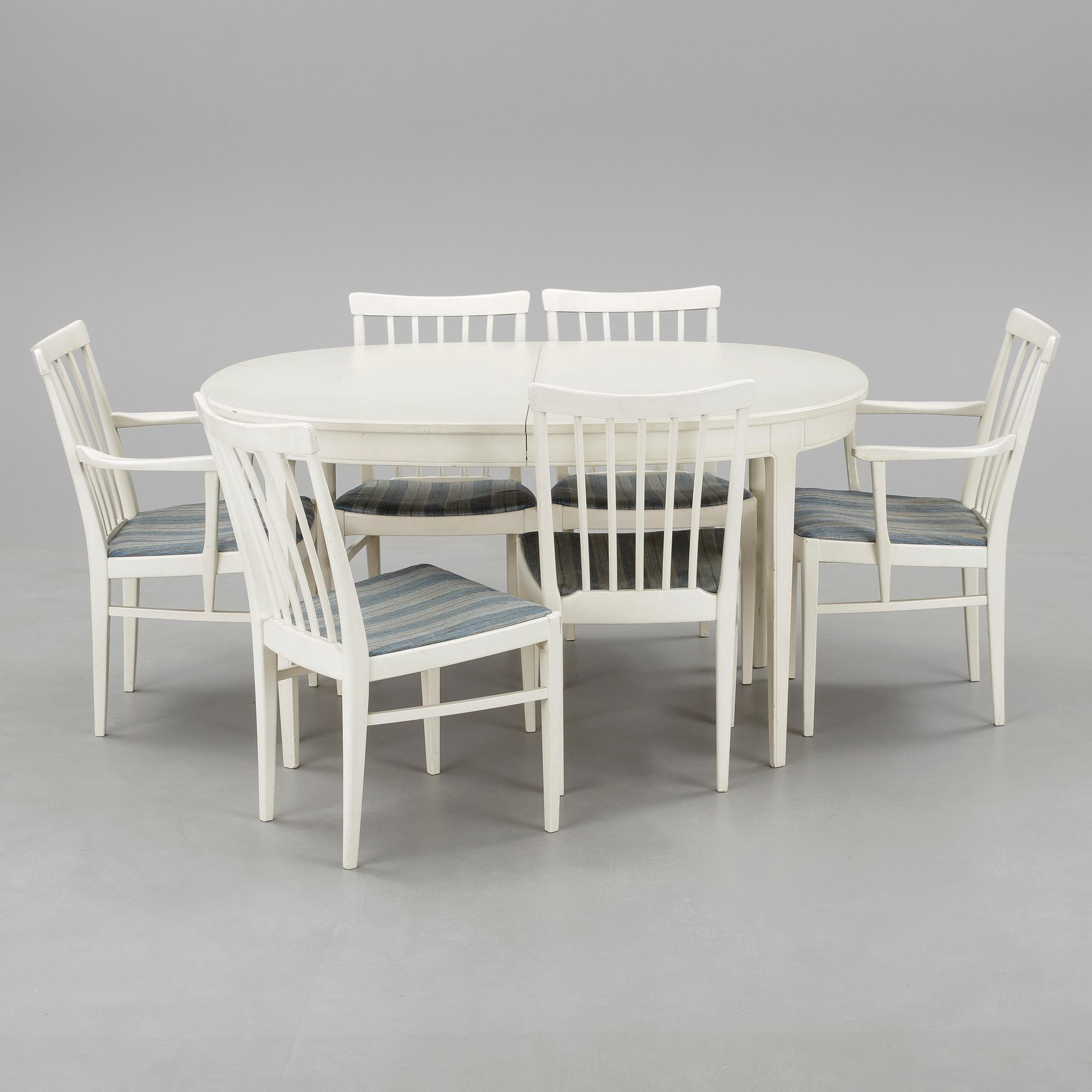 MATGRUPP, 4+2+1 delar, "Herrgården", Carl Malmsten, Bodafors, 1900-talets andra hälft.
