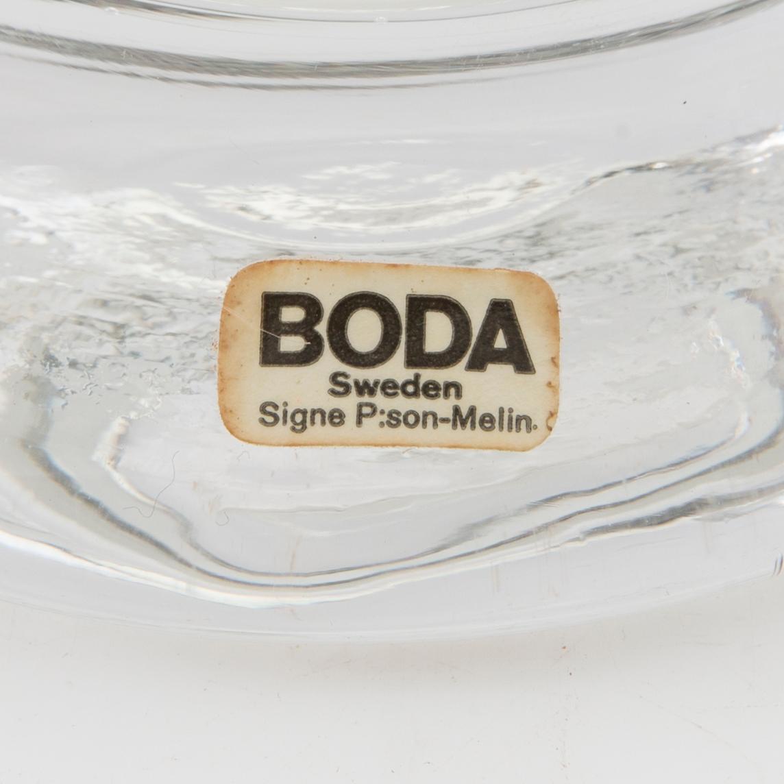 Signe Persson-Melin, Carafes, mixer and bowls  10 dlr Boda late 20th century.