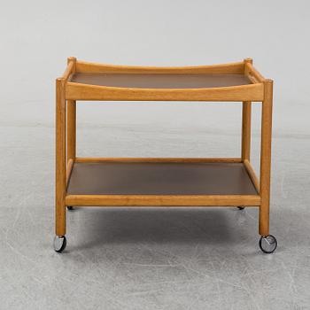 HANS J WEGNER, a oak serving trolley, Denmark.