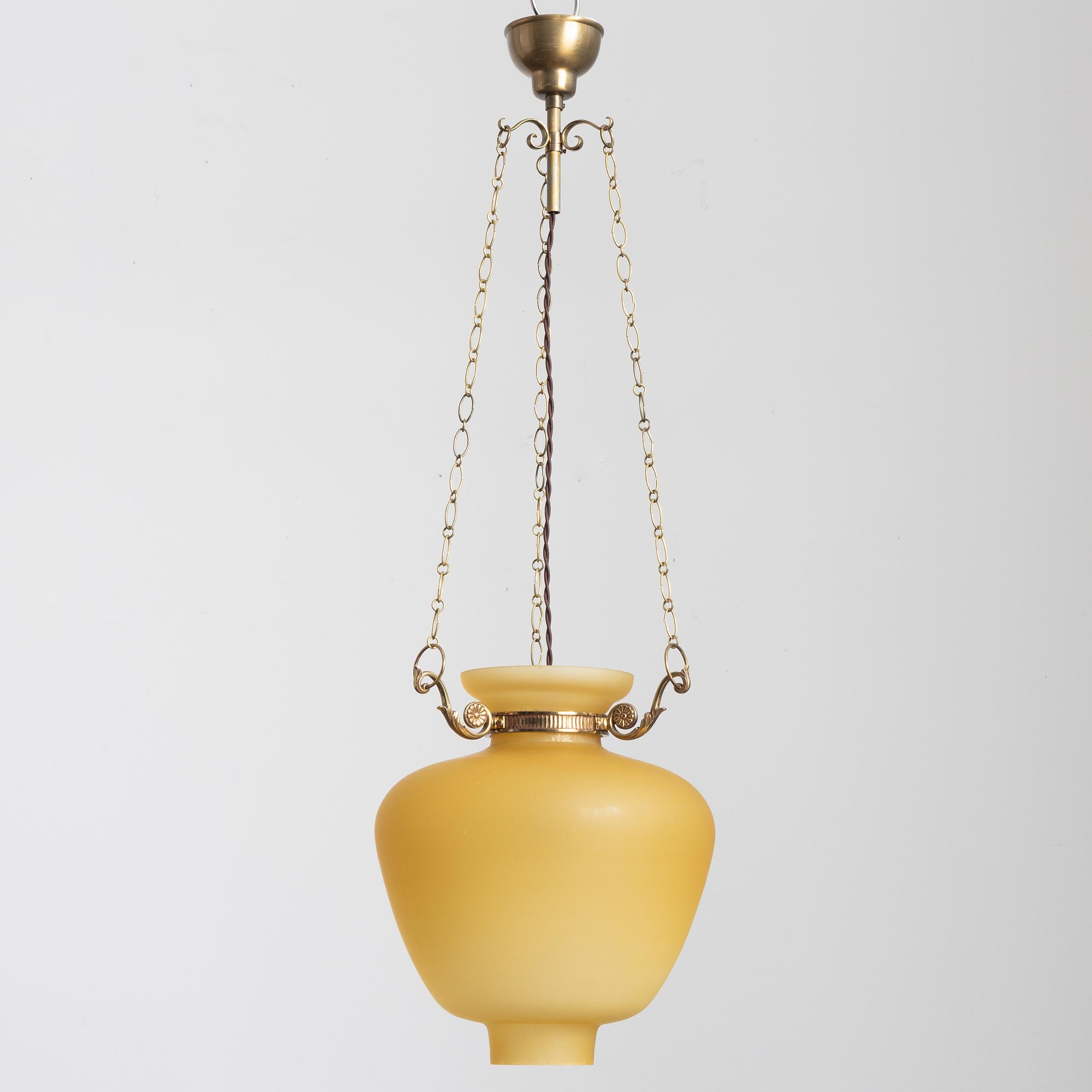 Bertil Brisborg, a ceiling lamp model "31914", Nordiska Kompaniet, 1940s-50s.
