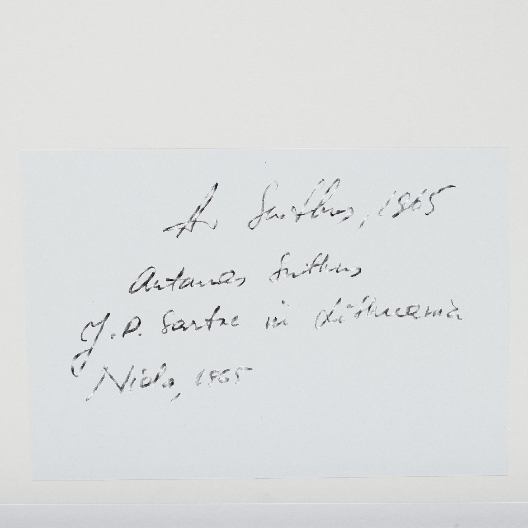 Antanas Sutkus, 'J.P Sartre in Lithuania, Nida, 1965'.