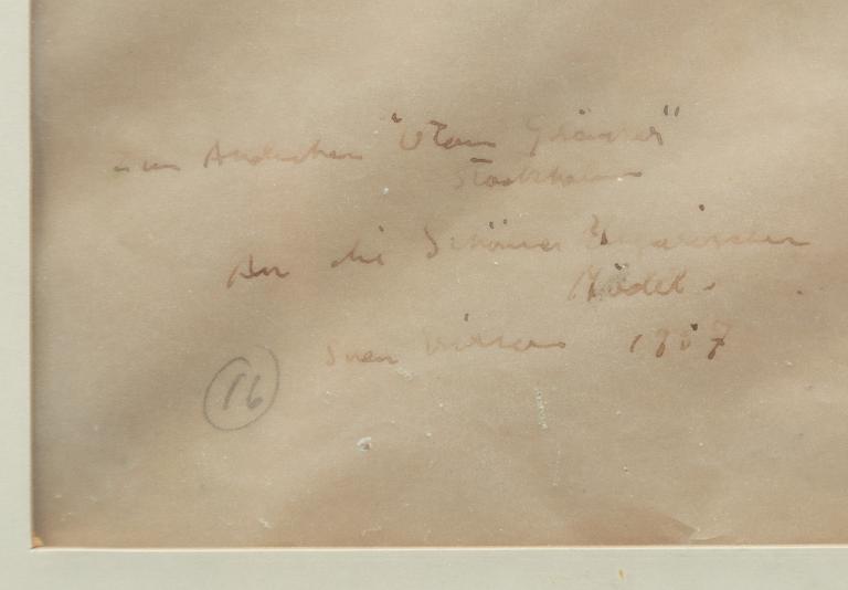 Sven X:et Erixson, sketch for 'Utan Gränser'.
