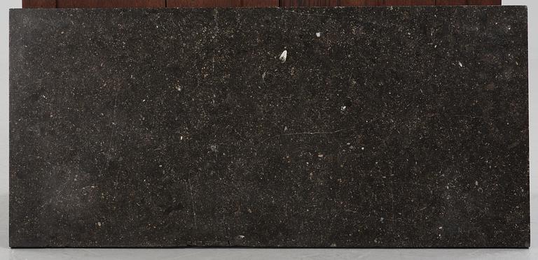 A French Empire mahogany commode, early 19th century.