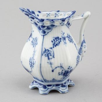 A 9 piece 'Musselmalet' part-mocca service, by Royal Copenhagen, second half of the 20th century.