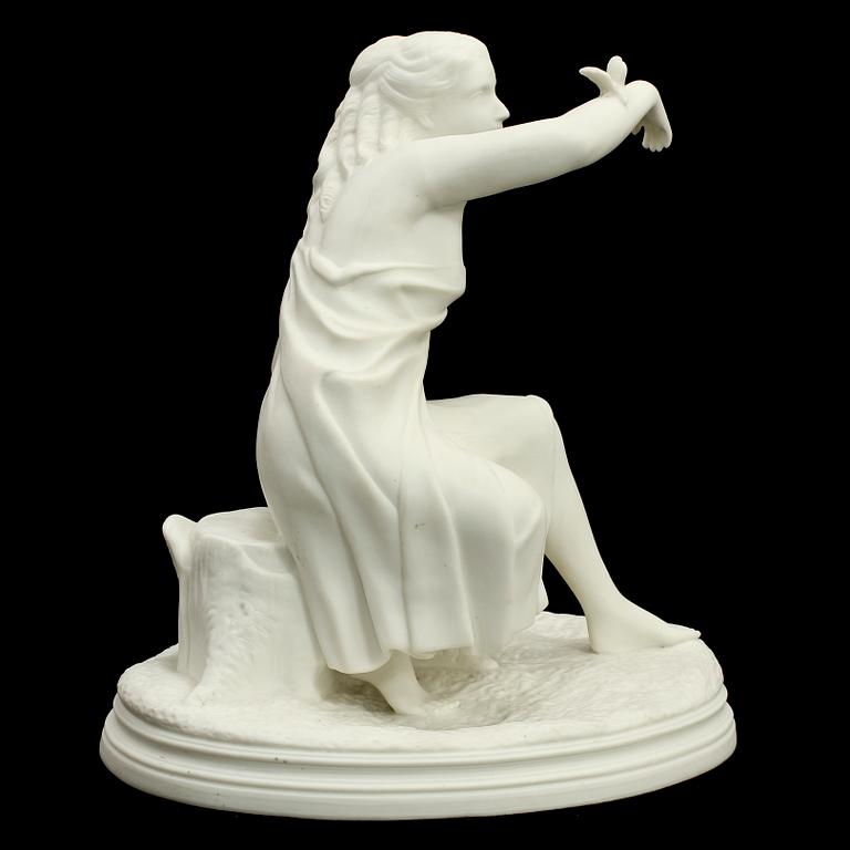 FIGURIN, parian, Gustavsberg, sekelskiftet 1800/1900.