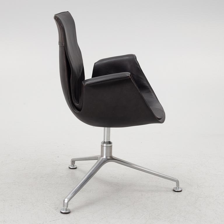 Preben Fabricius & Jørgen Kastholm, armchair model FK 6725 'Tulip, Kill International, 1960s.
