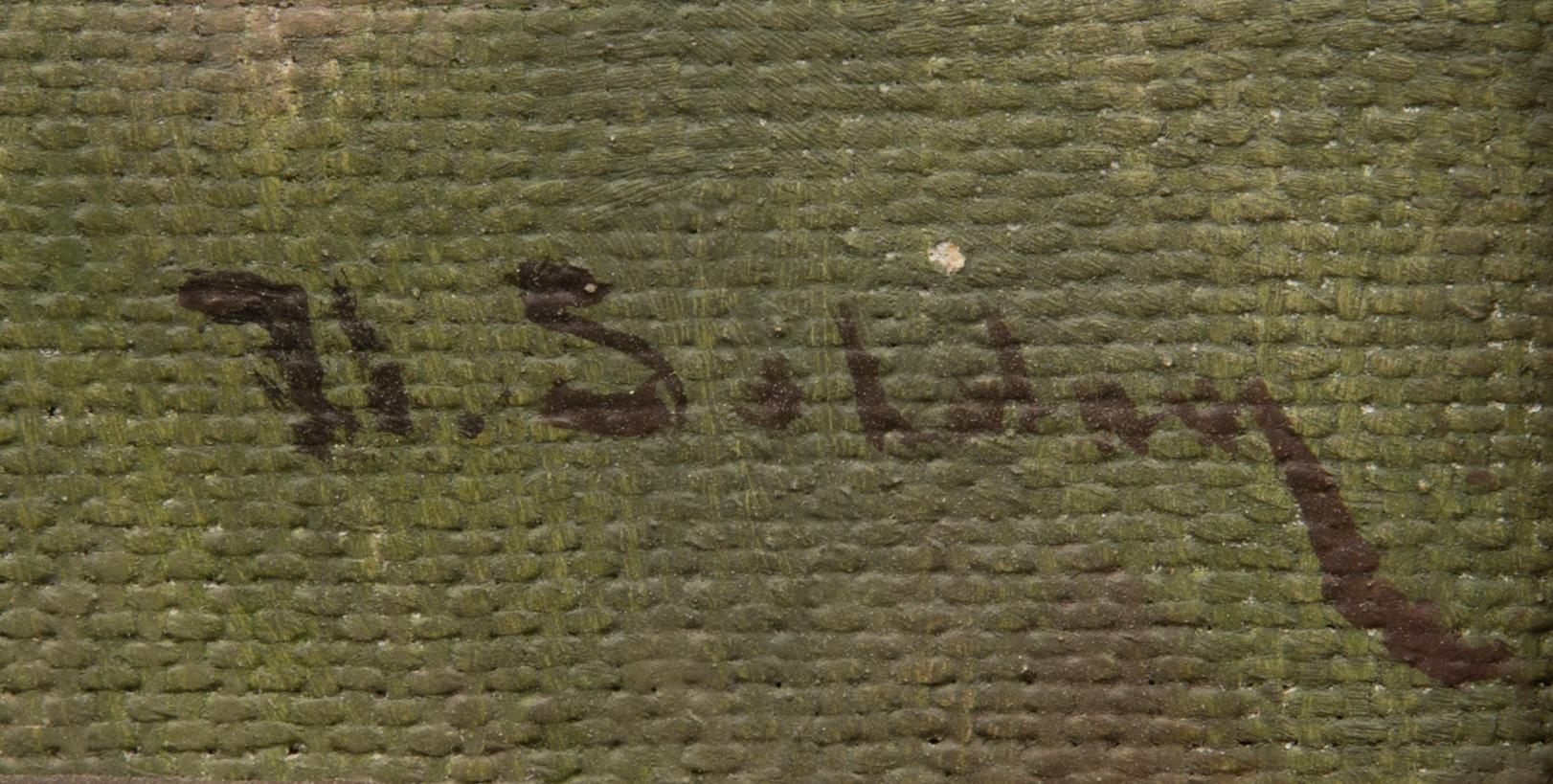 UUNO SOLDAN, öljy kankaalle, signeerattu.