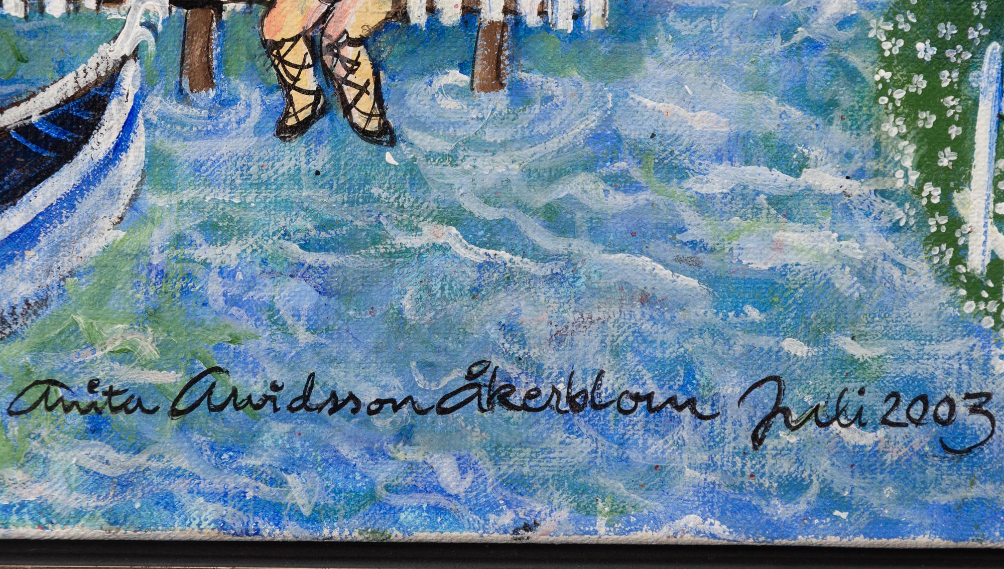 Anita Arvidsson Åkerblom, Summer in the small town by the river.