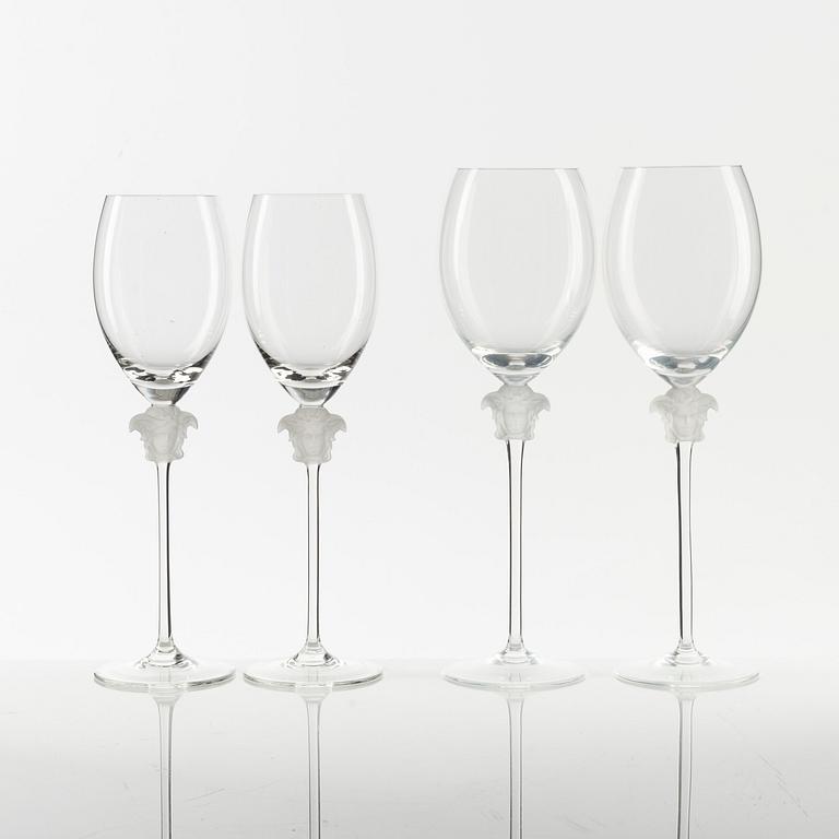 Versace, vinglas, 4 st, för Rosenthal.