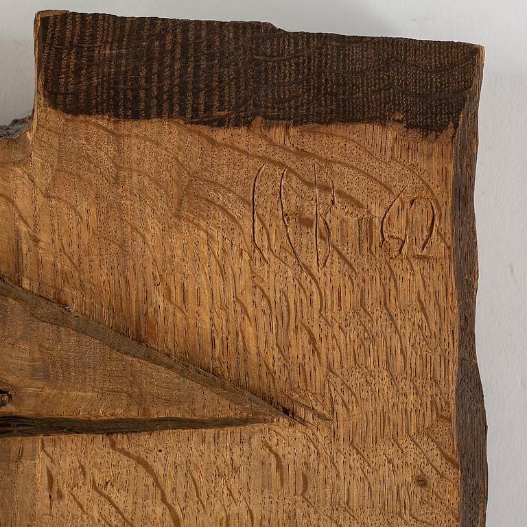 CARL-EINAR BORGSTRÖM, wall relief, carved wood, signed and dated -42.