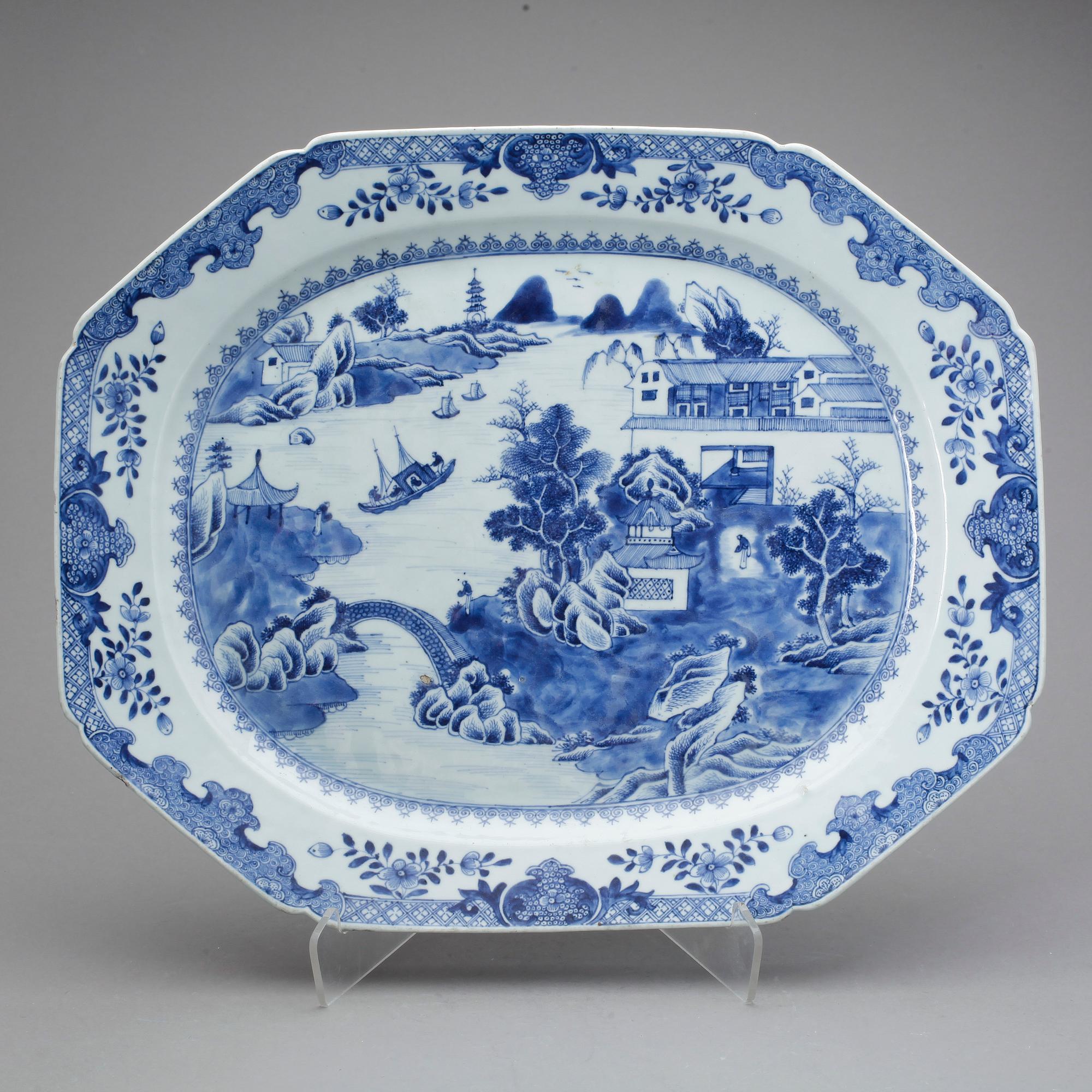 STEKFAT, kompaniporslin, Qianlong 1736-95.