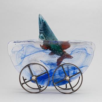 Kjell Engman, a unique glass sculpture, Kosta Boda, Sweden.