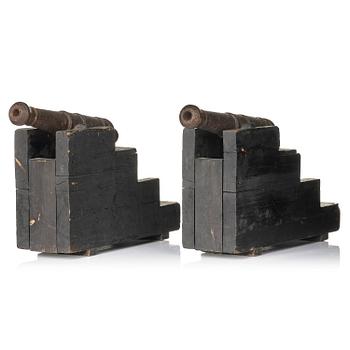 150. A pair of salute cannons, presumably 19th century.