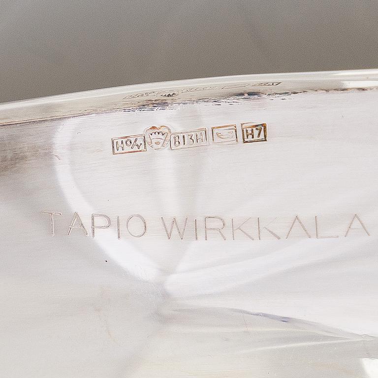 Tapio Wirkkala, Two silver bowls and a silver candlestick, Hopeatehdas, Helsinki, 1958 and 1961.
