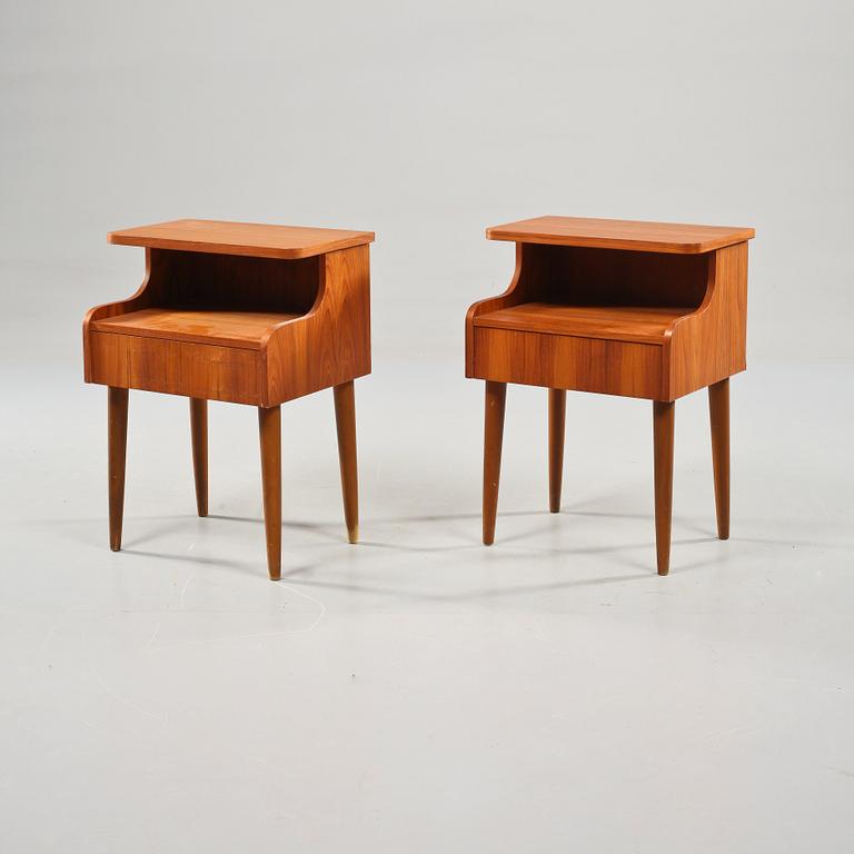 SÄNGBORD, ett par, Sverige, 1950/1960-tal.