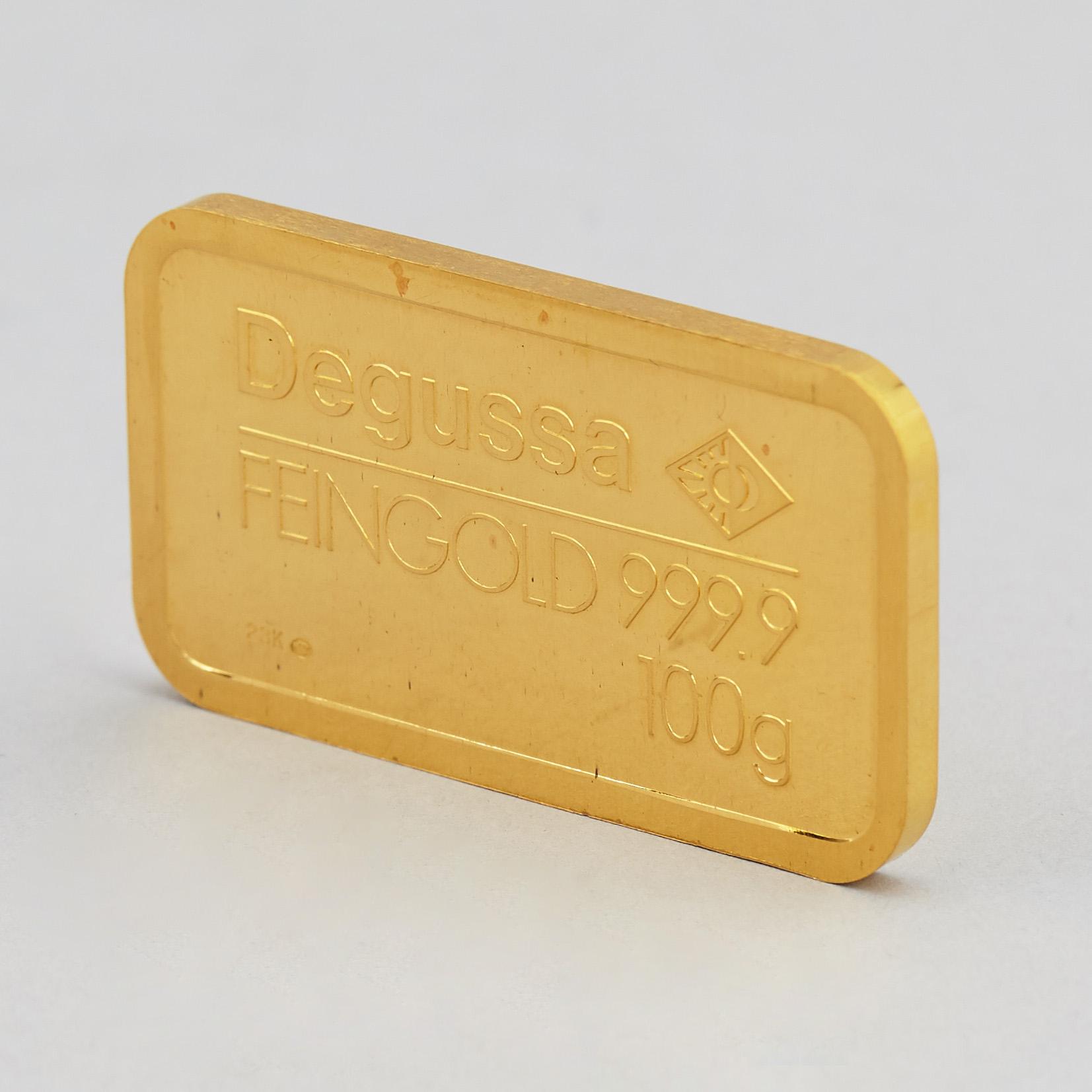 GULDTACKA, Degussa 23K, 100 gram.