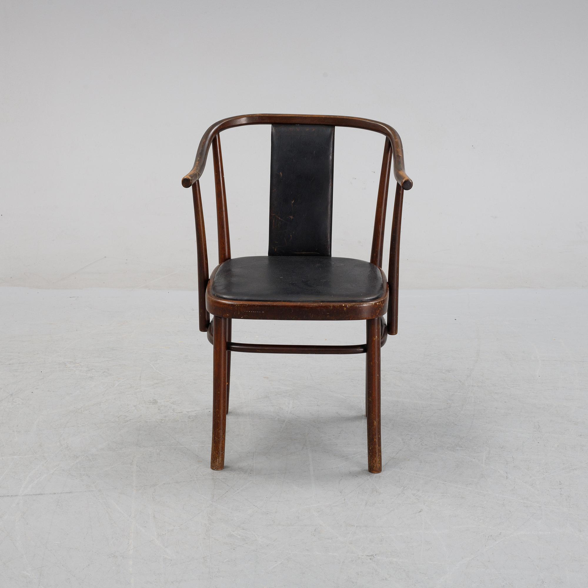 Peter Celsing, a stained beech model 1514 chair, Gemla, Diö, 1965.
