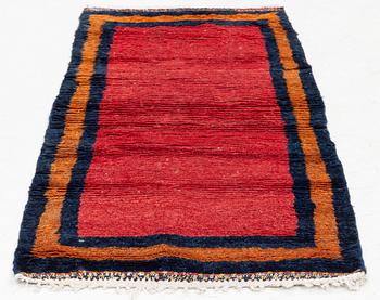 A semi-antique Keshan Bakhtiari rug, c 132 x 66 cm (as well as 4 cm flat weave at each end).