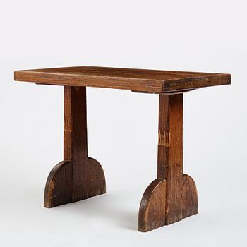 Axel Einar Hjorth, a 'Sandhamn' stained pine table, Nordiska Kompaniet, Sweden 1930s.