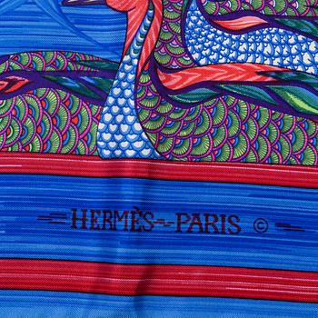 Hermès, scarf, "La Mare aux Canards Scarf".