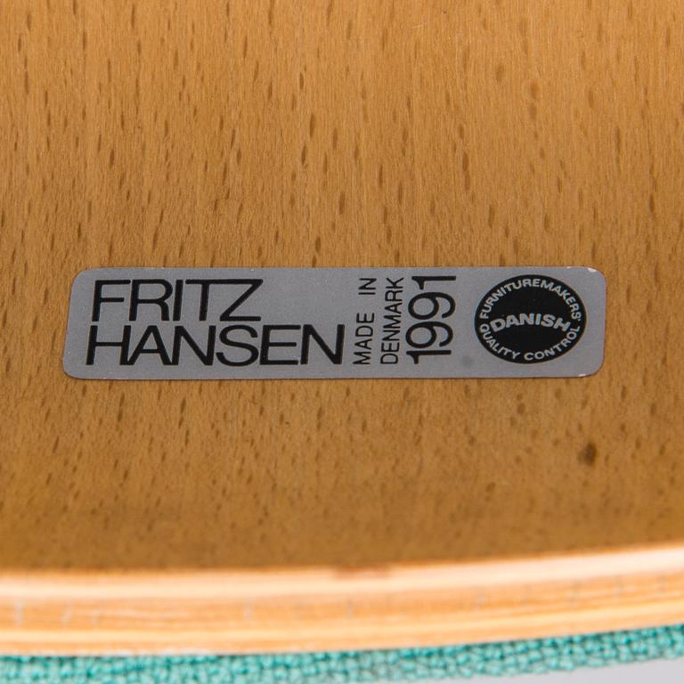 STOLAR, 6 st, "Sjuan", Arne Jacobsen, Fritz Hansen, 1991.