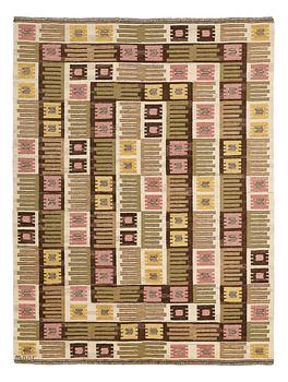 214. Märta Måås-Fjetterström, A CARPET, "Nyponblomman", flat weave, ca 269,5 x 199,5 cm, signed AB MMF.