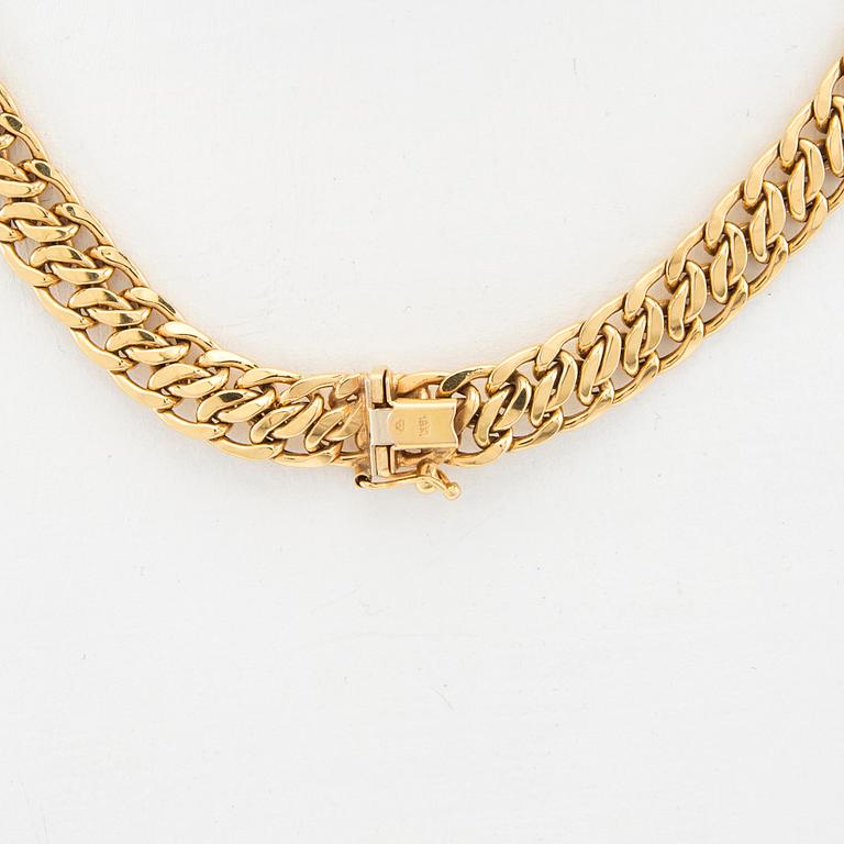 Necklace fantasy link 18K gold.