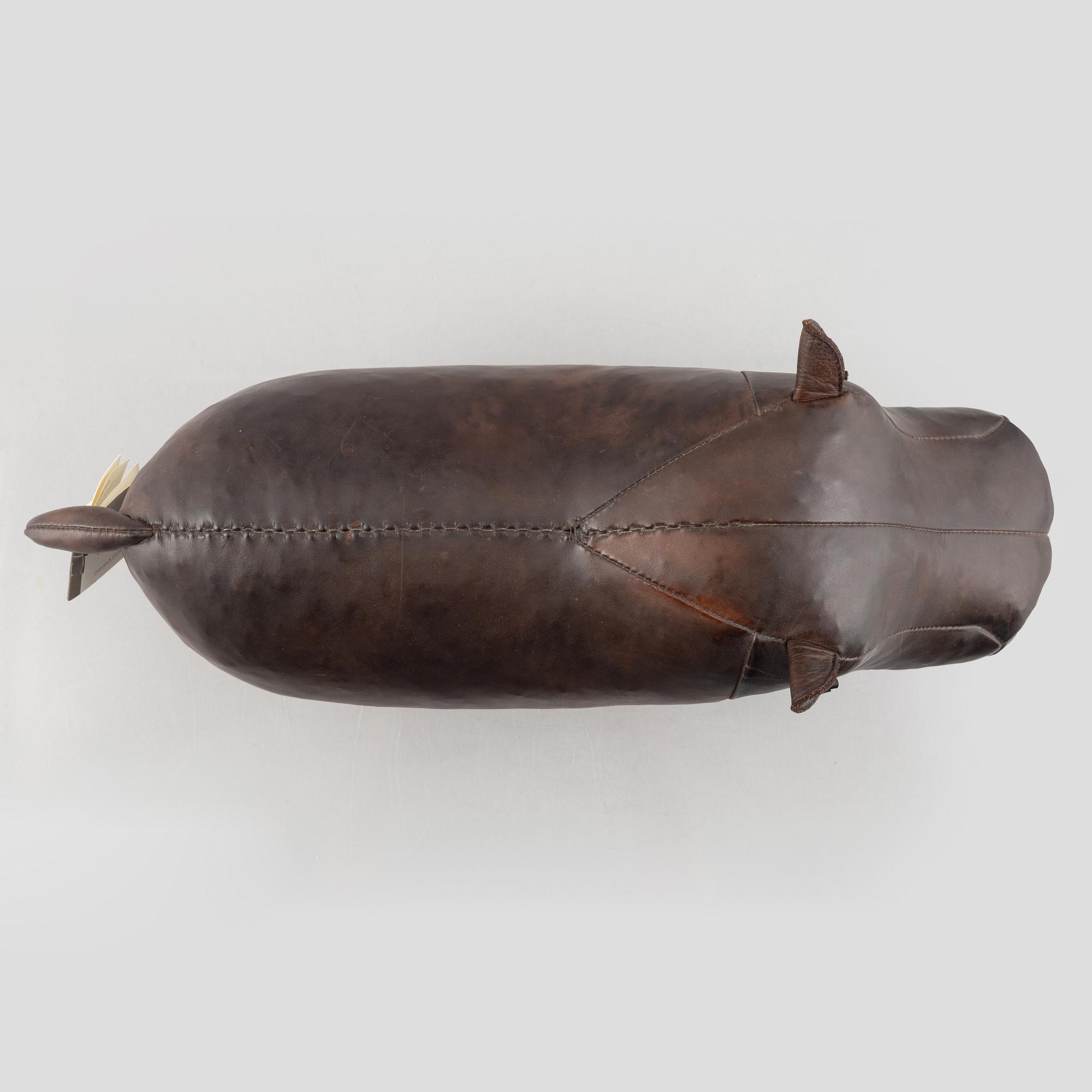 Dimitri Omersa & Co, a Hippopotamus foot stool, 21st century.
