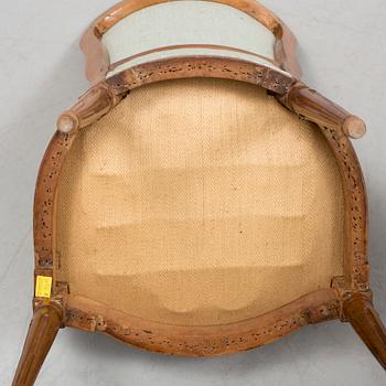A pair of chairs, circa 1800.